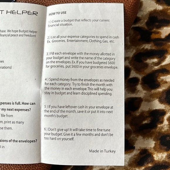 Brand New Cash Envelopes Budget Helper System Zippered Pouch Receipts Organizer - Picture 11 of 13